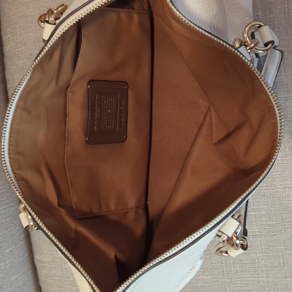 Coach Pebbled Leather Ally Satchel F30565 - Picture 6 of 12